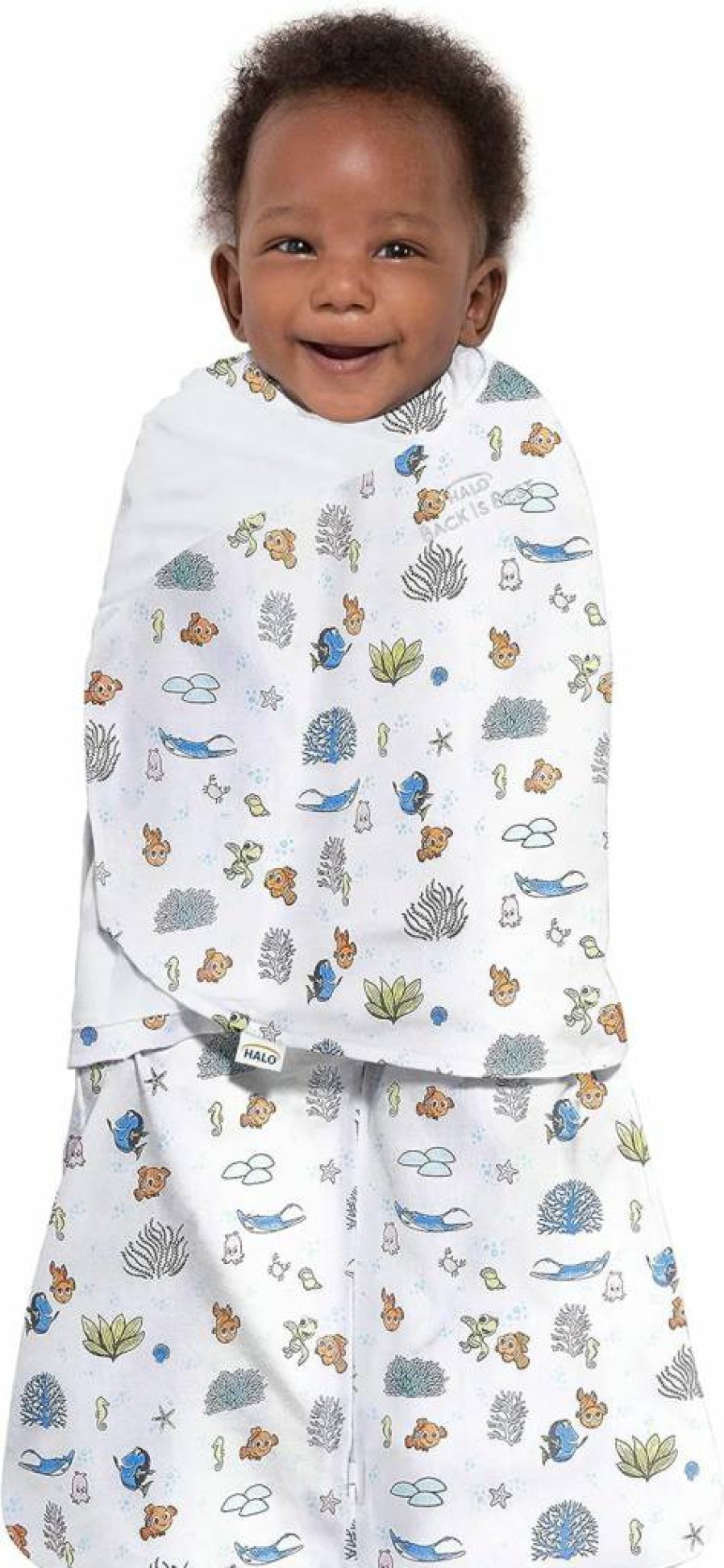 HALO Sleepsack Swaddle 100% Cotton Wearable Baby Blanket, 3-Way Adjustable for Safe Sleep, Tog 1.5 Breathable Infant Sleeping Bag