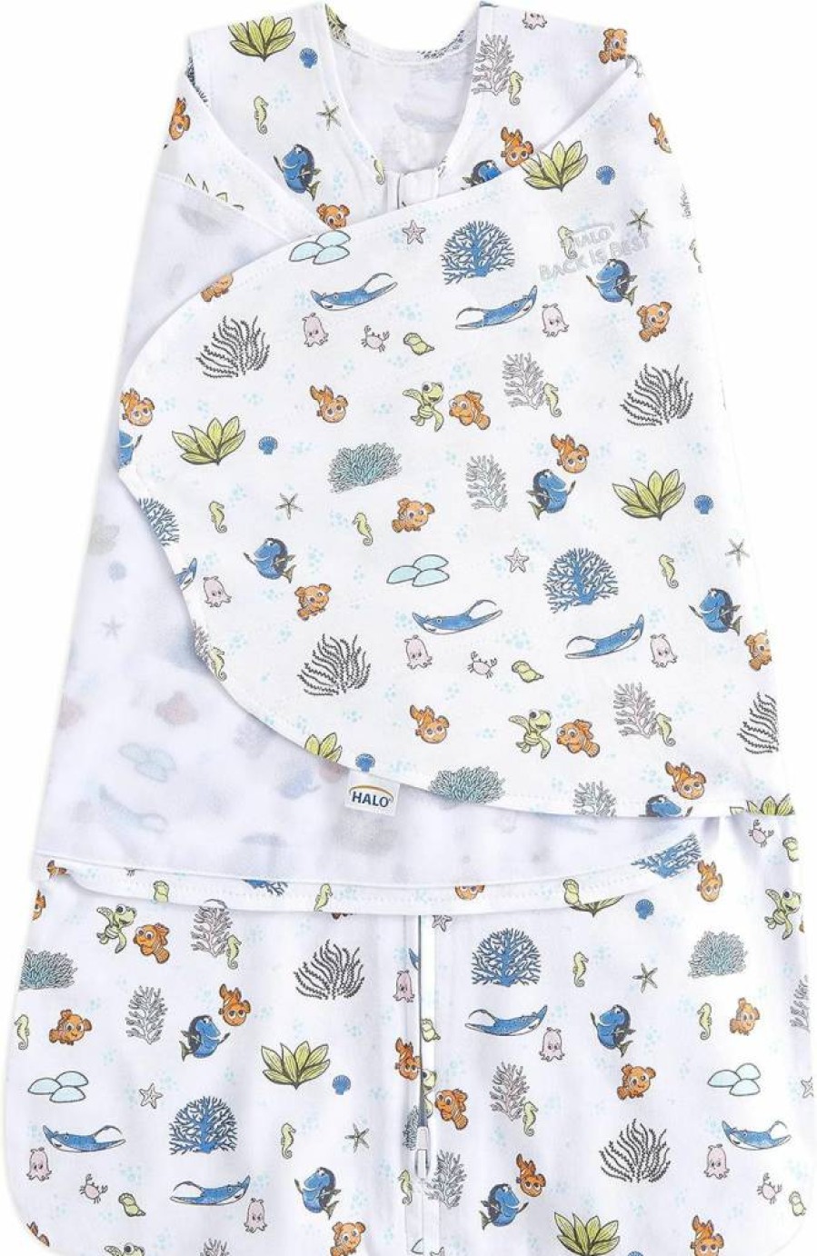 HALO Sleepsack Swaddle 100% Cotton Wearable Blanket for Babies, 3-Way Adjustable, TOG 1.5, Safe & Soft Infant Sleeping Bag