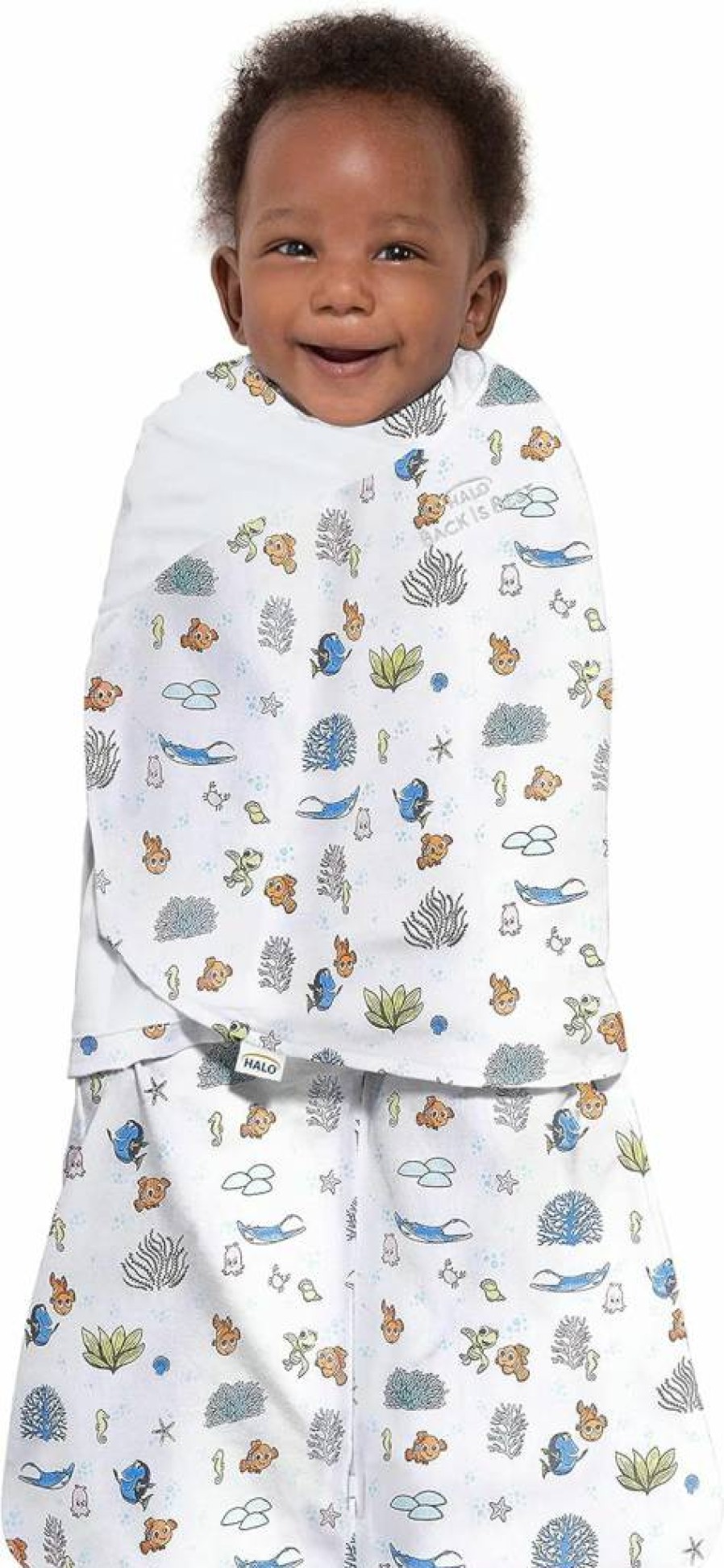 HALO 100% Cotton 3-Way Adjustable Sleep Sack Swaddle - Breathable Tog 1.5 Wearable Blanket for Babies