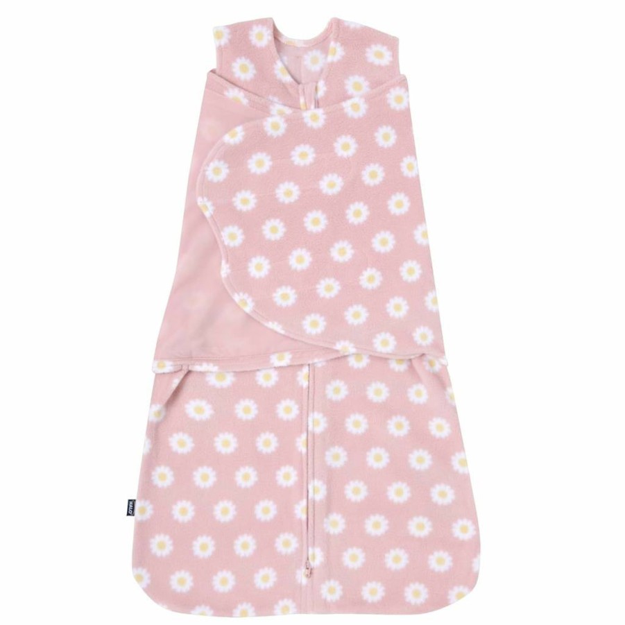 HALO Micro-Fleece 3-Way Adjustable Sleepsack Swaddle Blanket, Tog 3.0, Gingham Blue, Small (3-6 Months) - Cozy Baby Swaddle for Safe Sleep