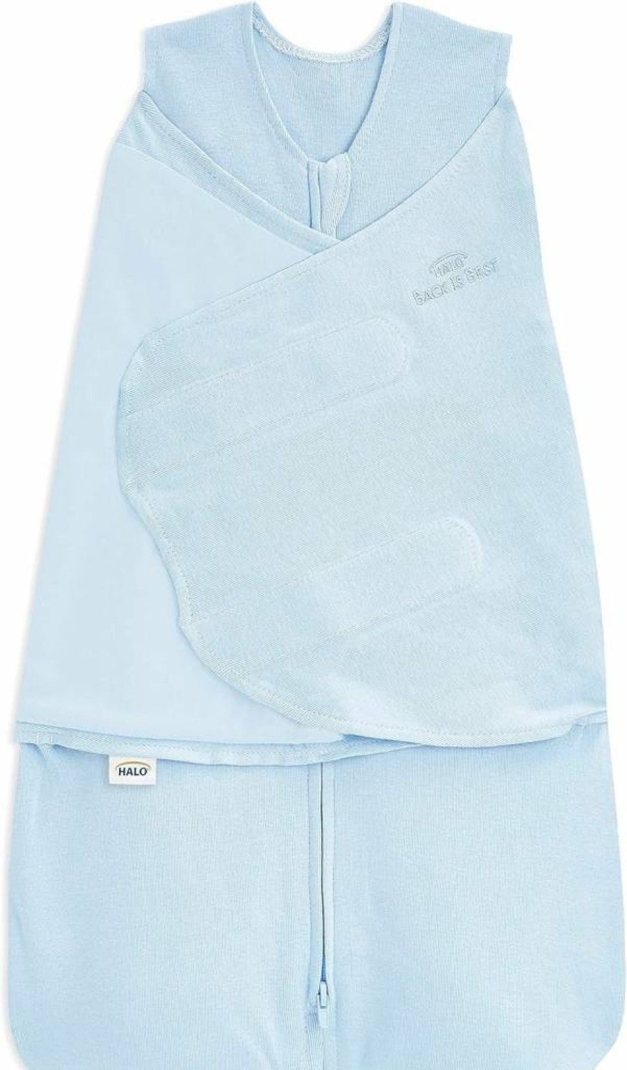 HALO Sleepsack Swaddle & Wearable Blanket Gift Set - 100% Organic Cotton, 3-6 Months & 6-12 Months, 2-Piece with Box, TOG 1.5 for Safe Baby Sleep
