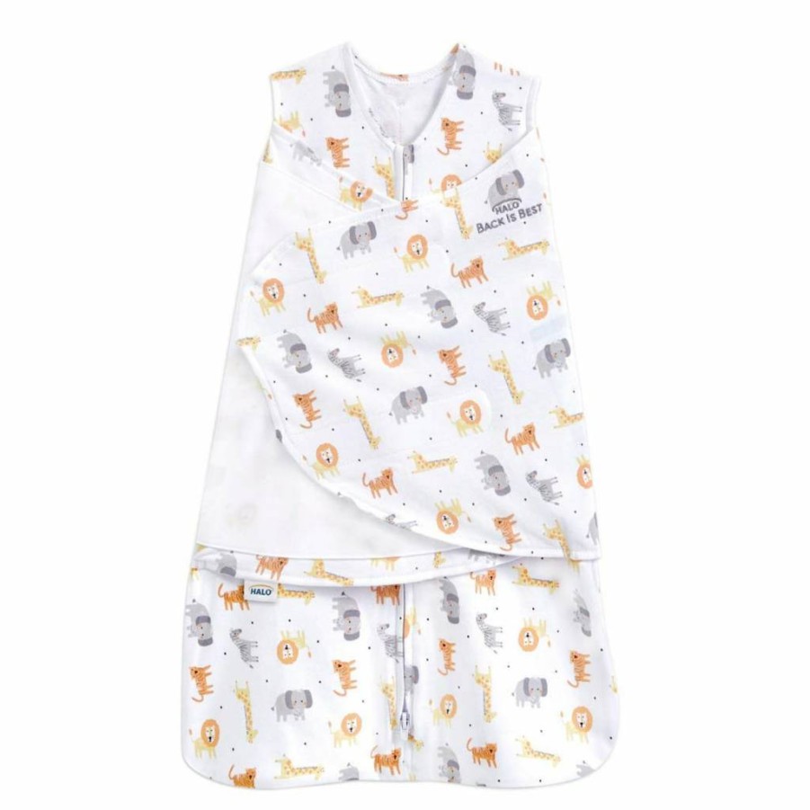 HALO 100% Cotton 3-Way Adjustable Sleepsack Swaddle - Tog 1.5 Wearable Blanket for Babies 3-6 Months | Soft Bird Design