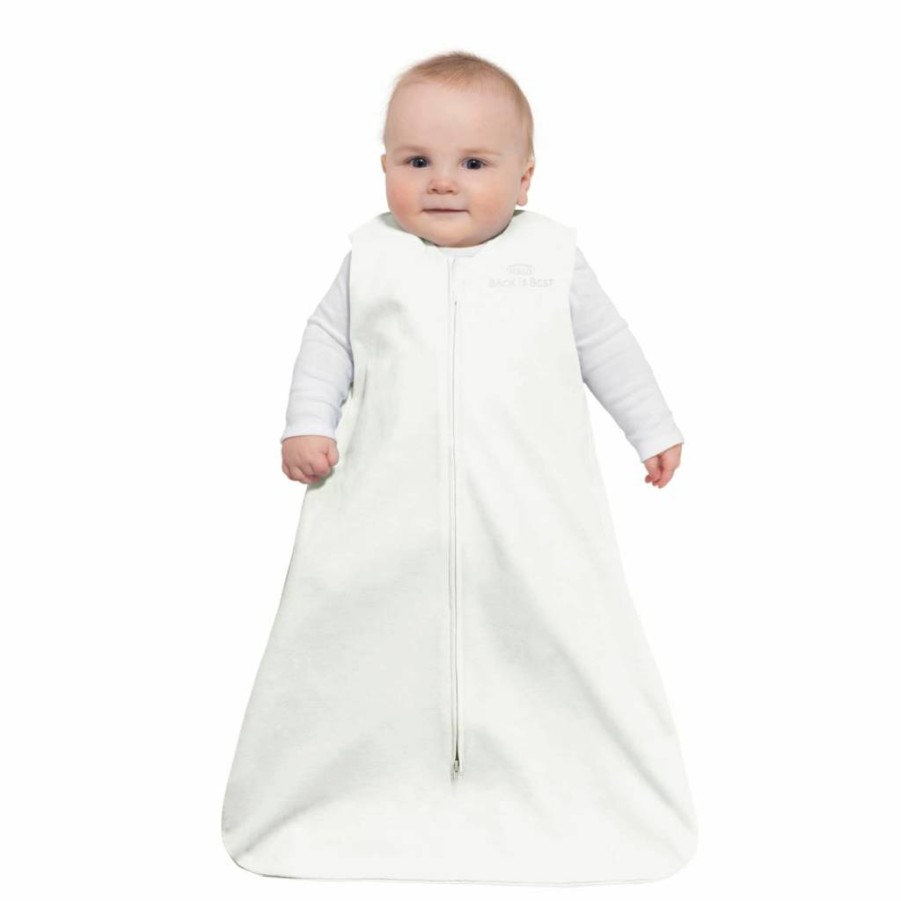 HALO Micro-Fleece Wearable Blanket for Babies - 0.5 TOG Sleep Sack, Cream Color, Small Size - Safe & Comfortable Infant Sleeping Bag