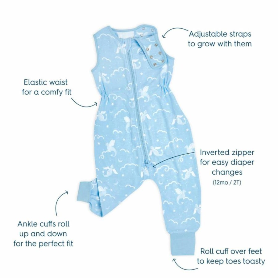 HALO SleepSack Toddler Wearable Blanket - 100% Cotton, 0.5 Tog, In The Stars Design, Size 2T, Safe Baby Sleeping Bag