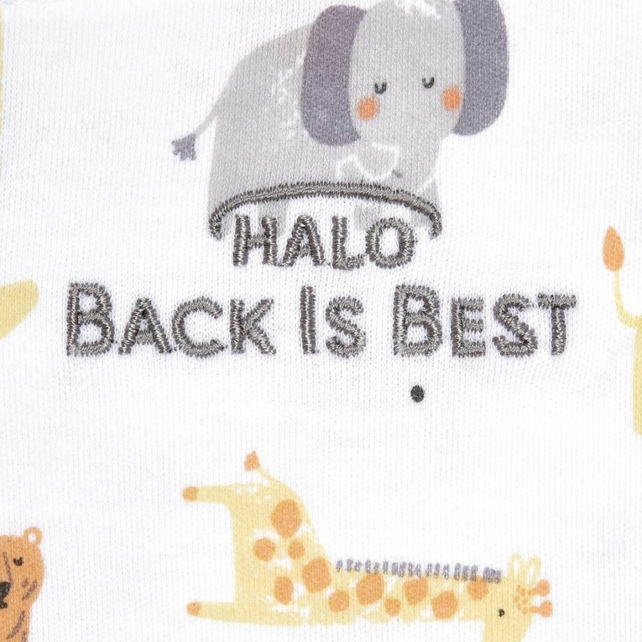 HALO 100% Cotton 3-Way Adjustable Sleepsack Swaddle - Breathable Tog 1.5 Wearable Blanket for Babies 3-6 Months, Floral Vintage Stripe Design