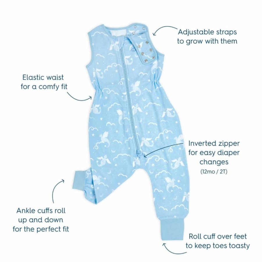 HALO Sleepsack Toddler Wearable Blanket, 100% Cotton Baby Sleeping Bag, TOG 0.5 for 2T, Folklore Design