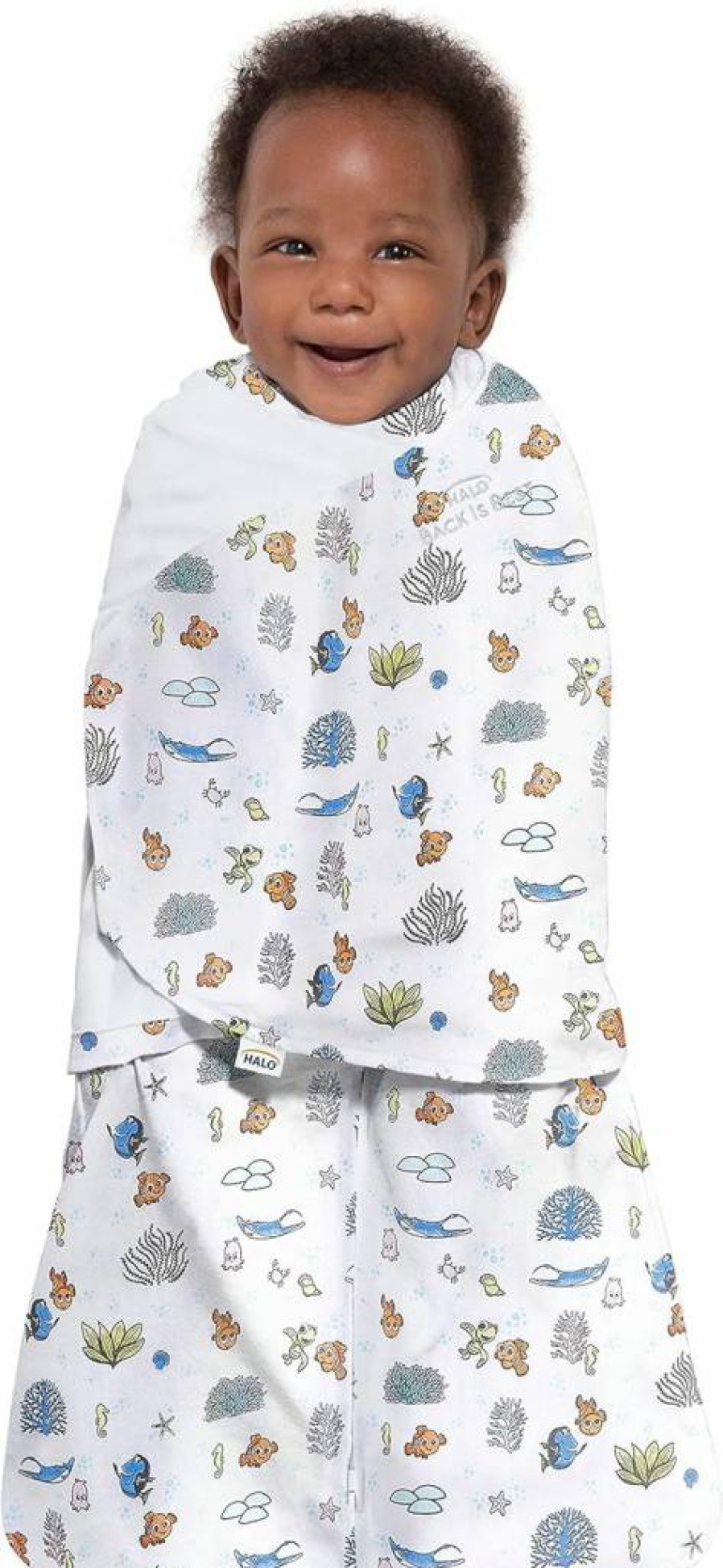 HALO 100% Cotton 3-Way Adjustable Sleep Sack Swaddle - Breathable Tog 1.5 Wearable Baby Blanket for Safe Sleep