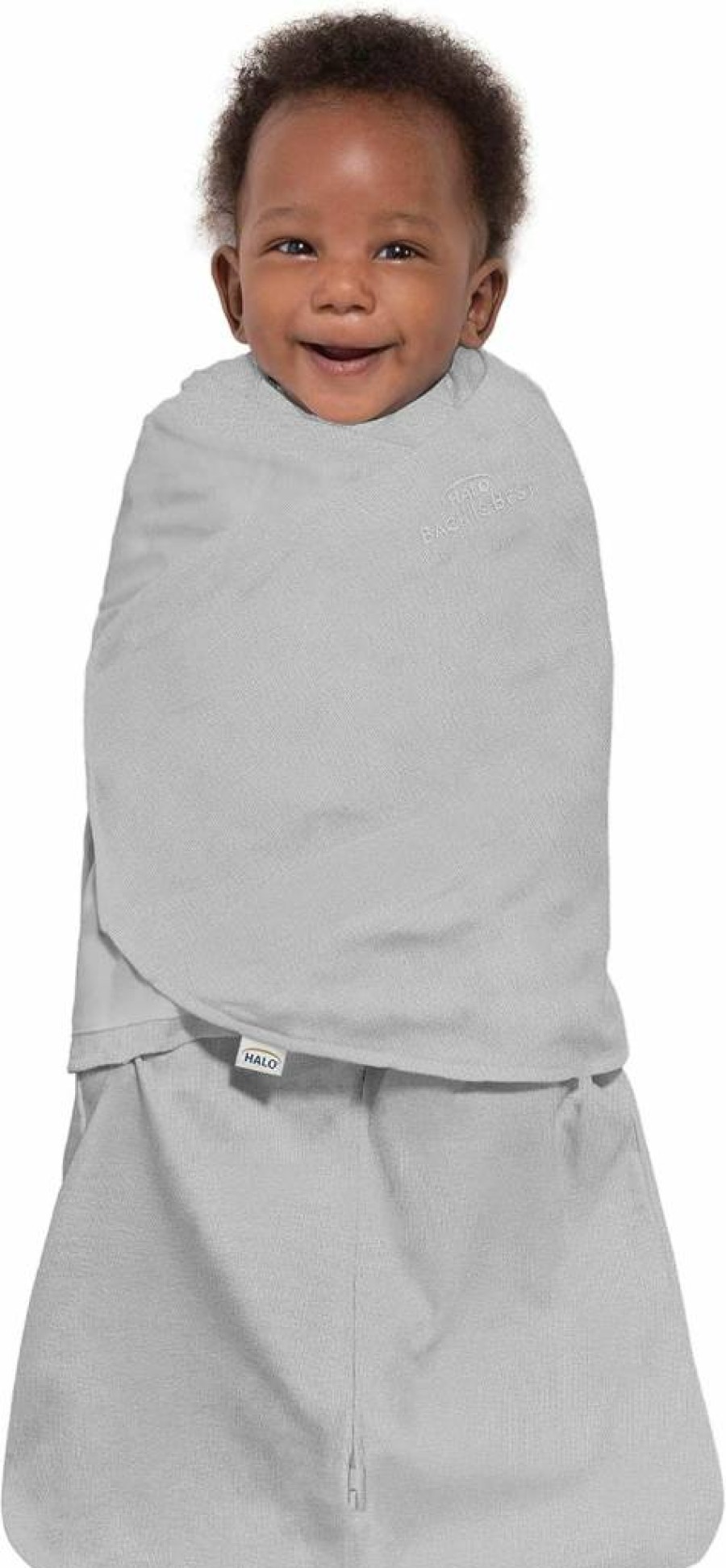 HALO Sleepsack Swaddle 100% Organic Cotton Baby Gift Set for Newborns 0-3 Months, TOG 1.5, Cloud Design - Premium 1-Piece Swaddle with Gift Box