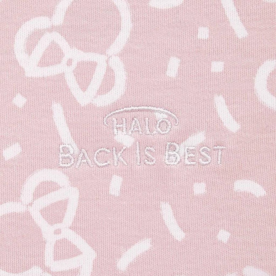 HALO SleepSack 100% Cotton Wearable Baby Blanket, TOG 0.5 Swaddle Transition Sleeping Bag for Infants 6-12 Months, Pink Confetti Minnie Print - Medium
