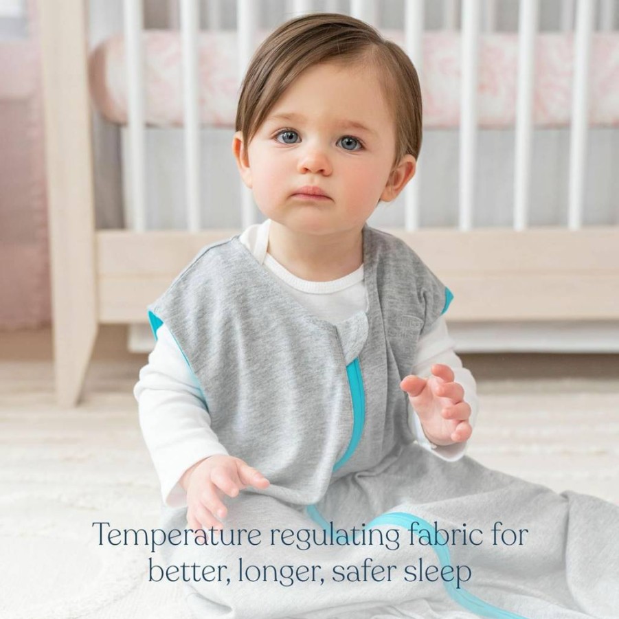 HALO SleepSack Wearable Blanket for Babies, TOG 1.0, Navy & Orange, Small - Ideal Temperature Safe Sleep